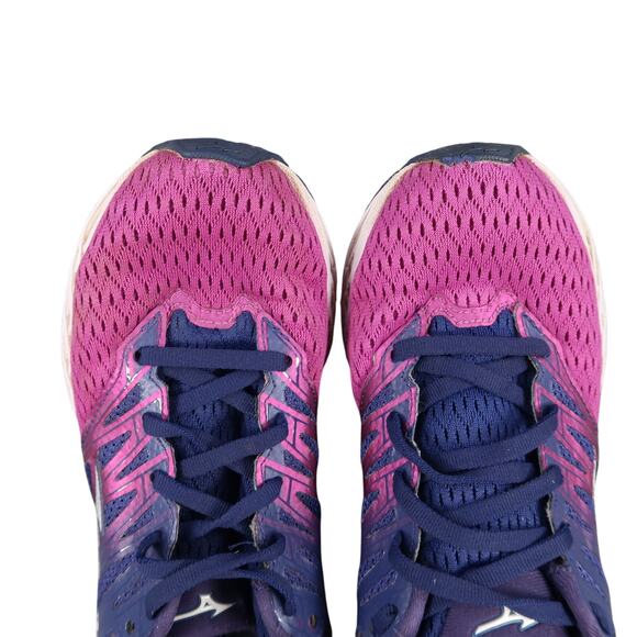 Mizuno Shoes Womens 7 Wave Shadow 2 Road Running Sneaker Athletic Trainer Purple - Picture 8 of 13